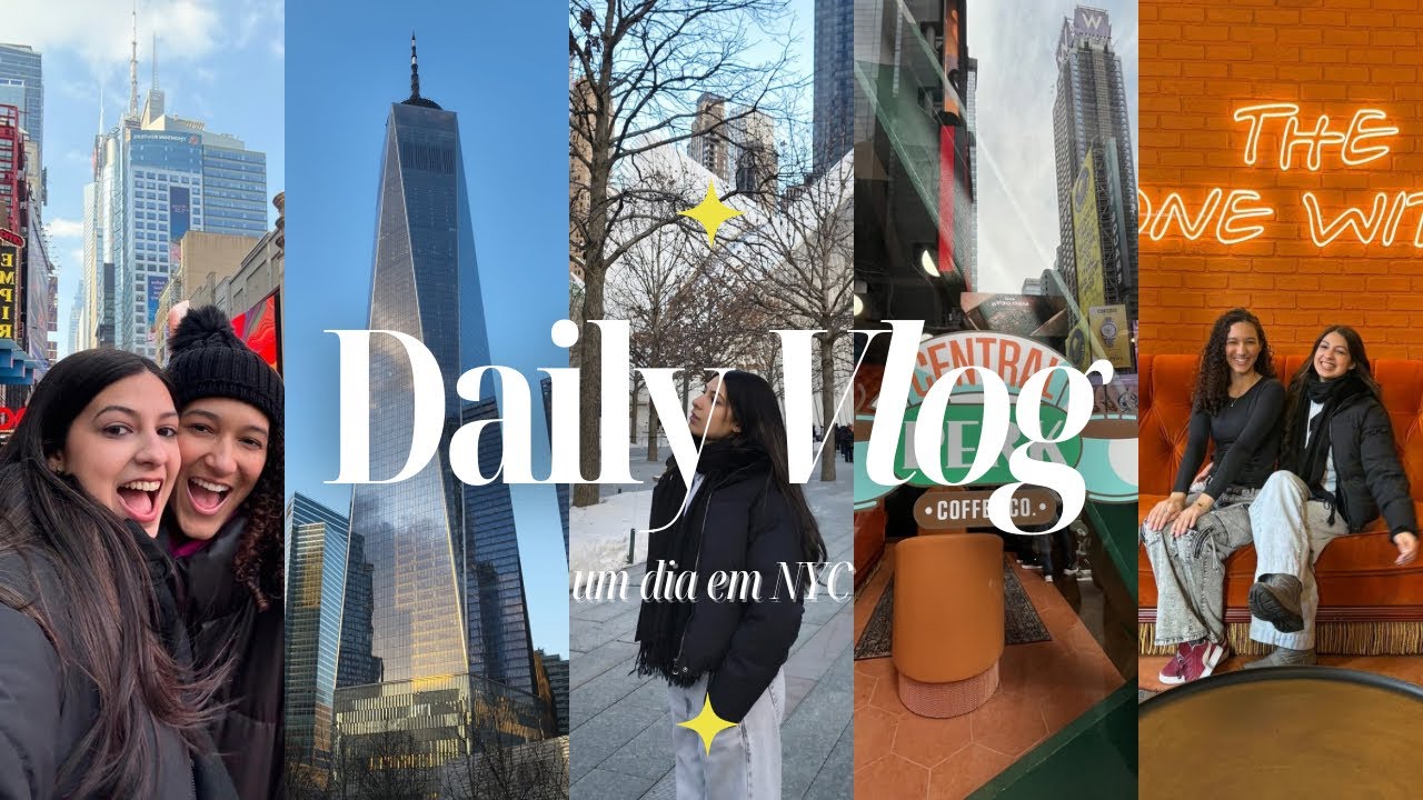 #VLOG 1 | DUAS AMIGAS EM NYC + central perk, world trade center, tentativa de ir a broadway