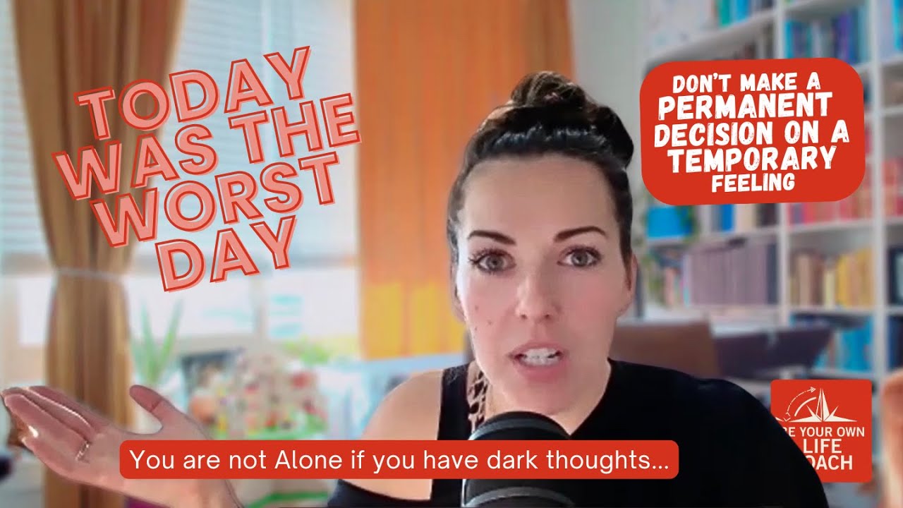 So you had a horrible no good bad day... Don't make a permanent decision on temporary feelings