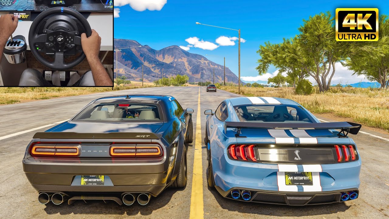 Dodge Demon & Ford Mustang Shelby GT500 | The Crew Motorfest | Thrustmaster T300RS + TH8A gameplay