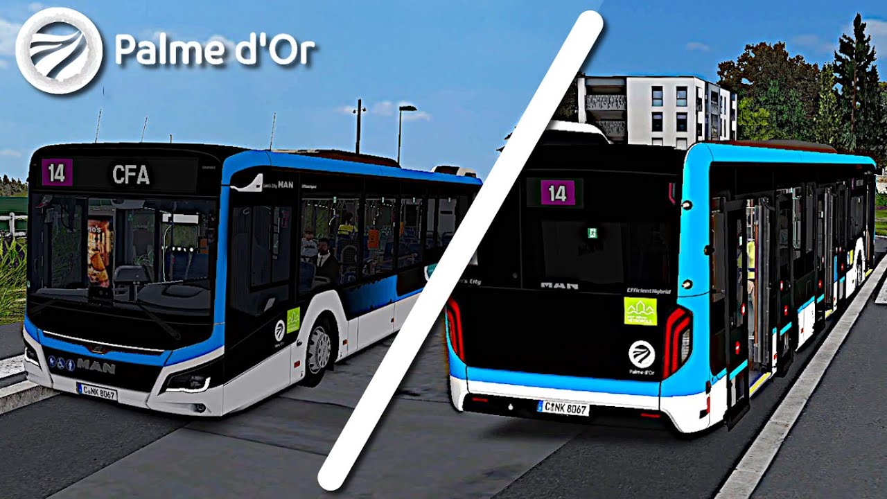 OMSI 2 Add-on Saint-Servan V3 - MAN New Lion's City 12C (Update) - ligne 14