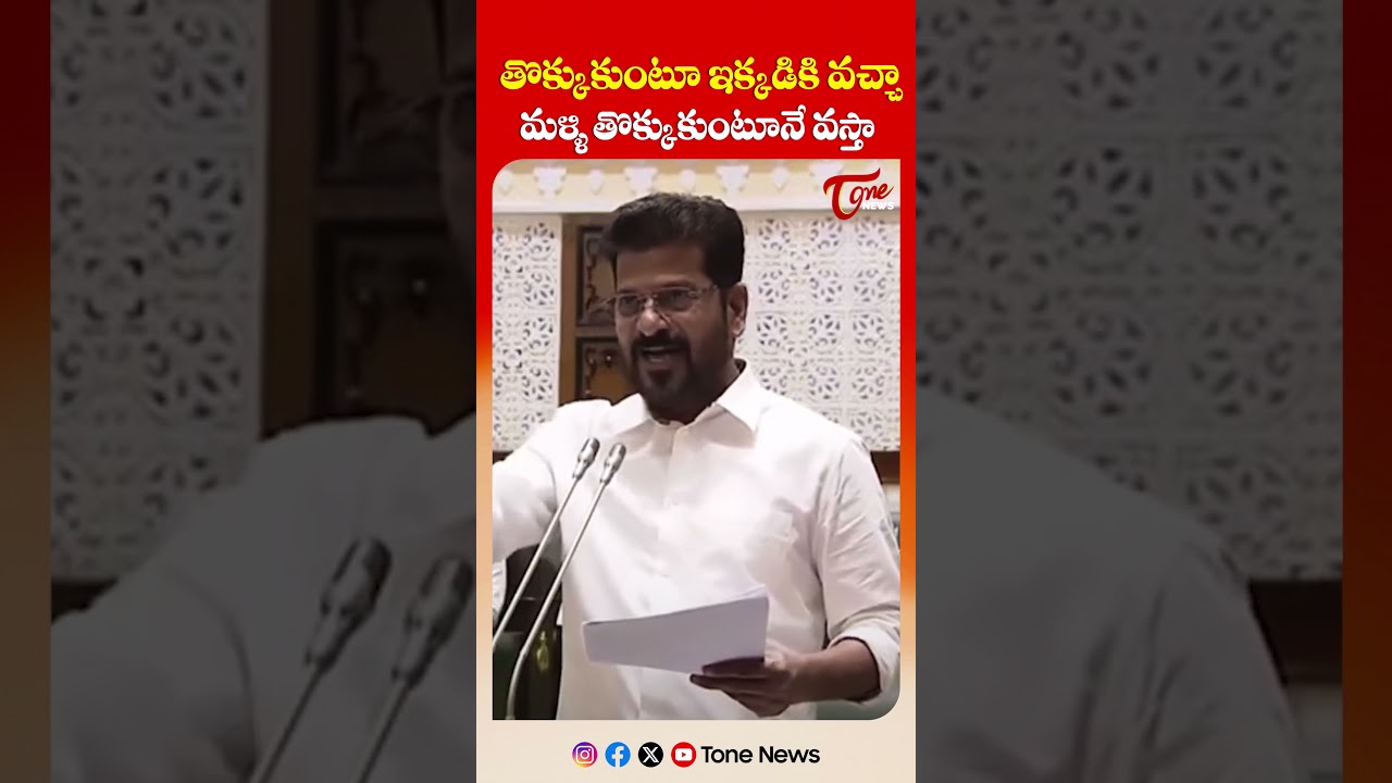 తొక్కుకుంటూ  ఇక్కడికి వచ్చా 2029లో మళ్ళీ అలాగే వస్తా | Tone News