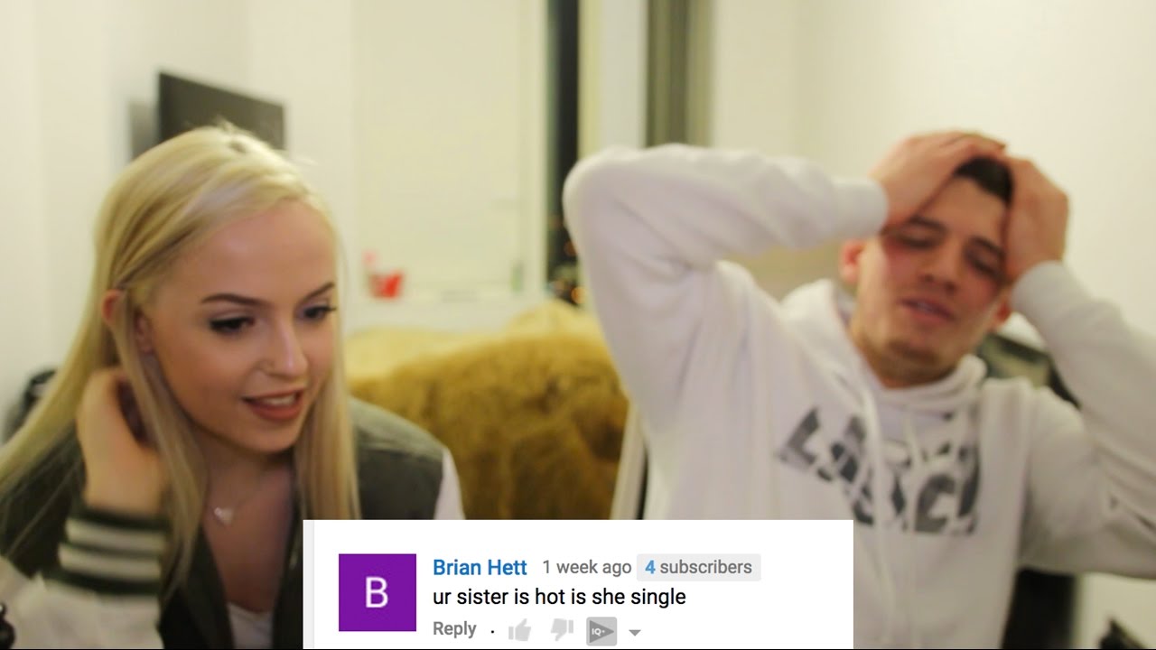 I INSTANTLY REGRETTED THIS... SISTER REACTS TO COMMENTS