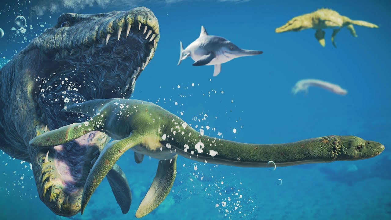 Battle Royale Jurássico: COMBATE DOS REPTEIS AQUATICOS | Jurassic World Evolution 2 | (PT/BR)