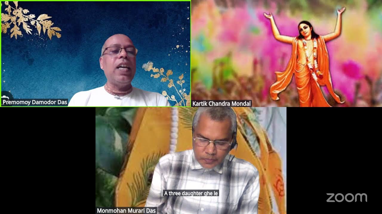 জপ ক্লাস, মঙ্গল আরতি, প্রভুপাদ কথামৃত, শ্রীমদ্ভাগবতম ক্লাস (SB-3/5/49), ইসকন ব্যাঙ্গালোর