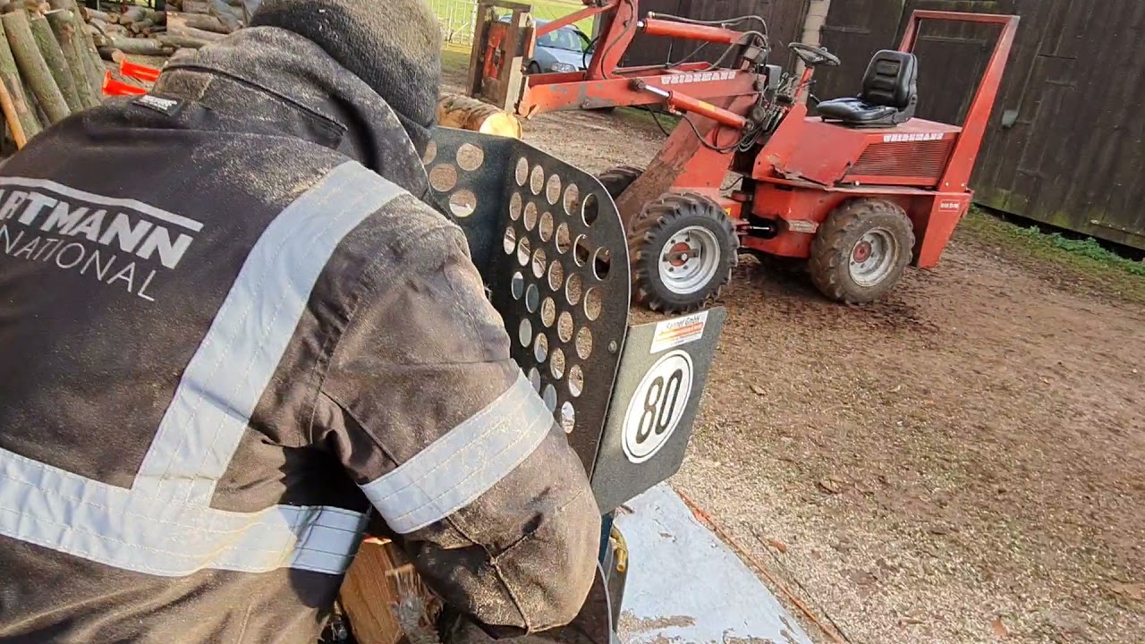 Pilkemaster GO Sägespaltautomat Buchen Stammholz