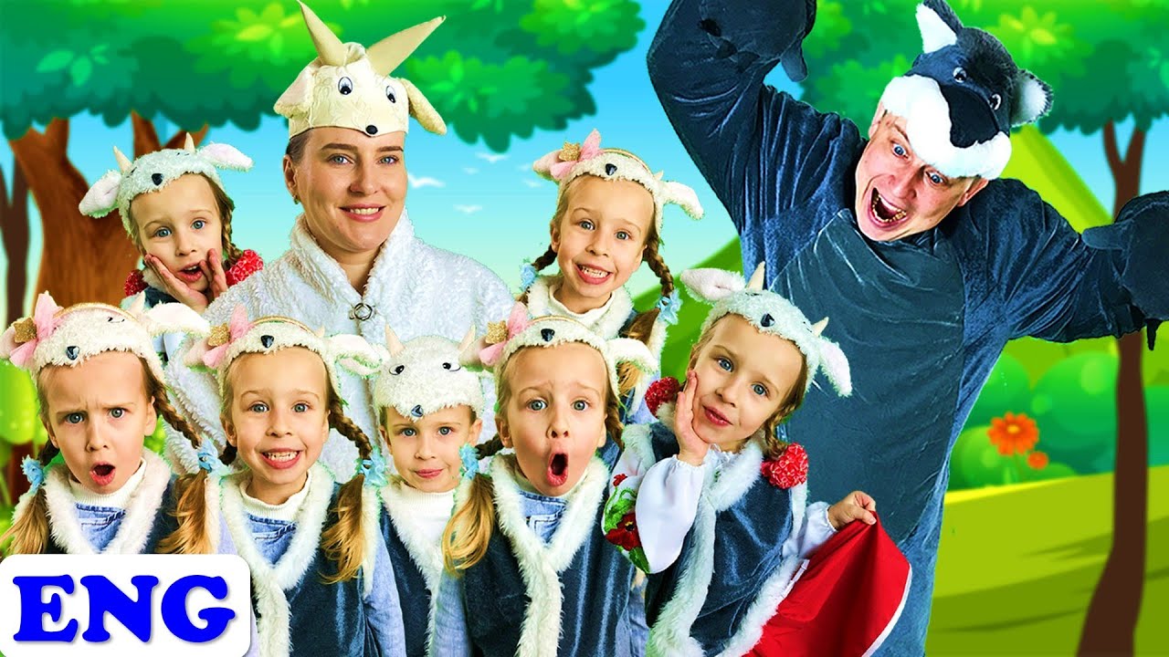 The Wolf and The Seven Little Goats | Bedtime Stories and Fairy Tales for kids
