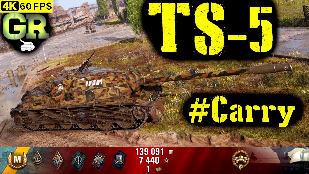 World of Tanks TS-5 Replay - 5 Kills 5.2K DMG(Patch 1.4.1)