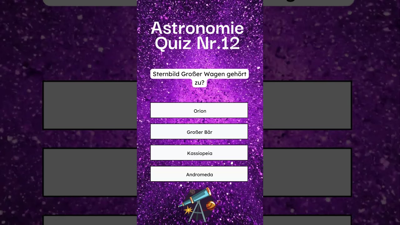 Astronomie Quiz Nr  12