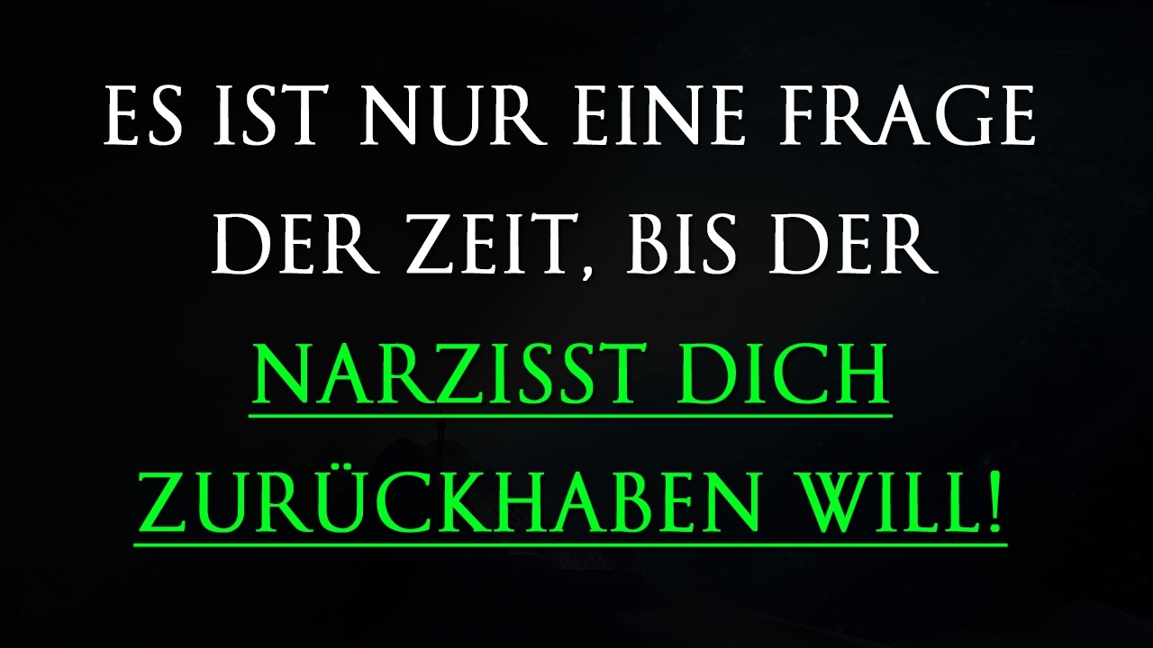 Die Rückkehr des Ex-Narzissten ist unvermeidlich. Sie müssen darauf vorbereitet sein | Narzissmus