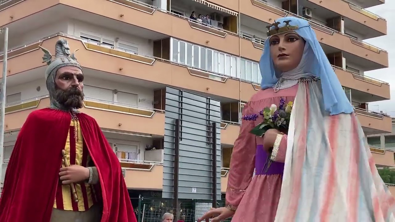 Els gegants de Salou, a la trobada gegantera