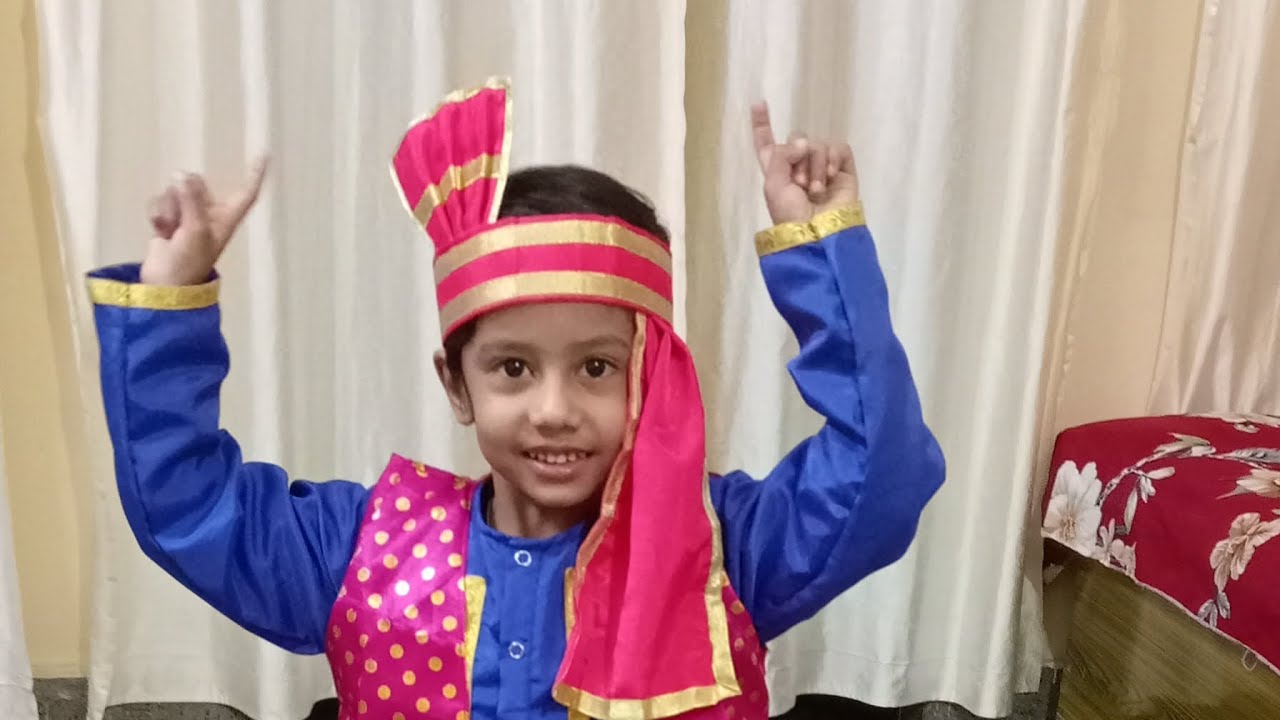 Kinshu ready hoke Gaya School dance performance ke liye 😘🥰