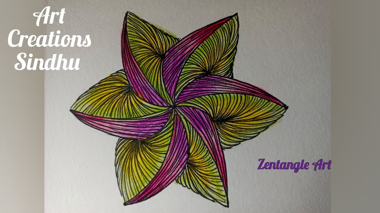 Zentangle Art for Beginners/ Zentangle pattern/ Mind relaxing Art/ ASMR