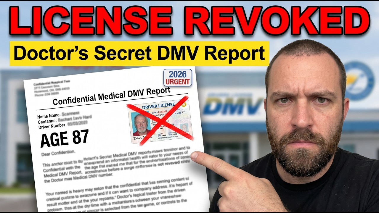 Drivers Over 71: The DMV Will Confiscate Your License If You Ignore Form 87 (Don't Lose It)