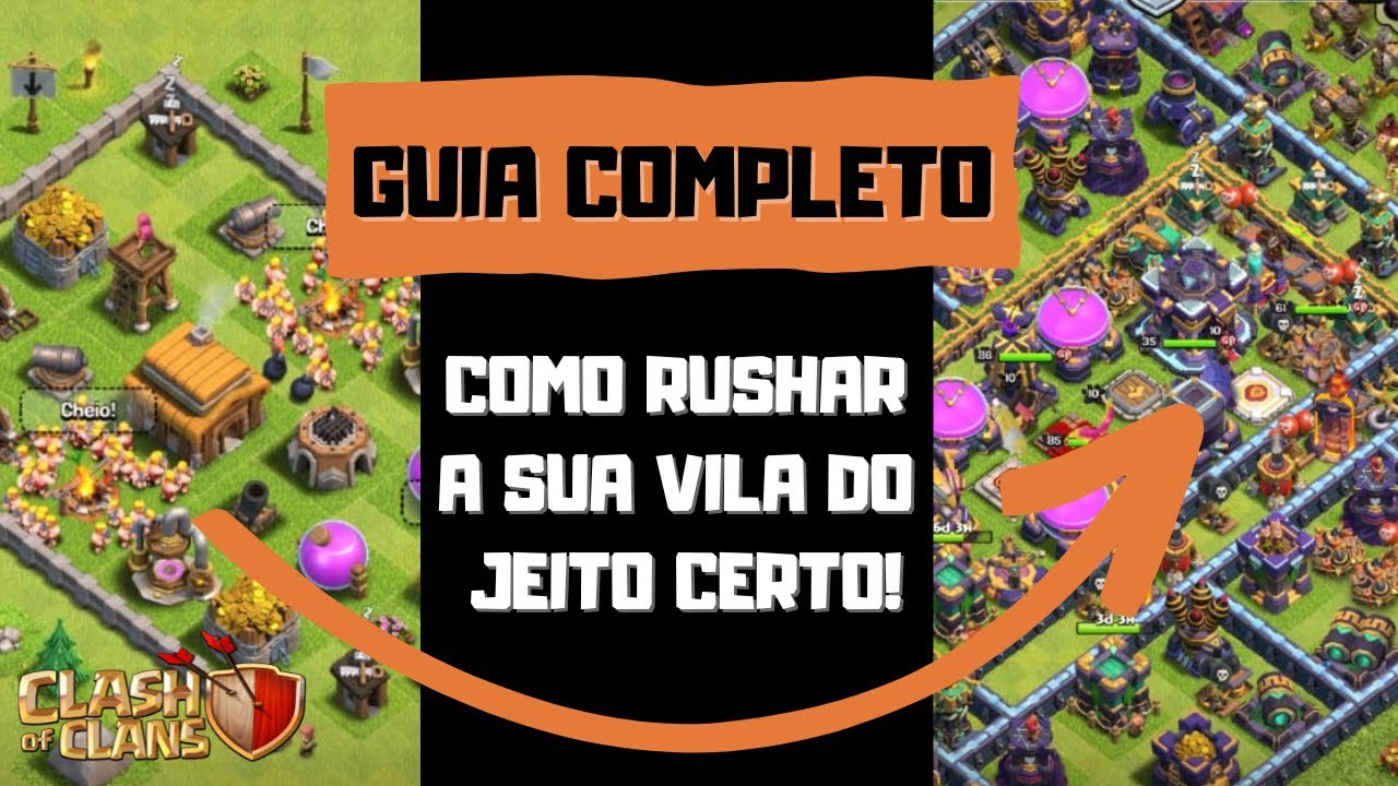 Guia completo de como rushar corretamente a sua vila no Clash of Clans (após a atualização de 2023)