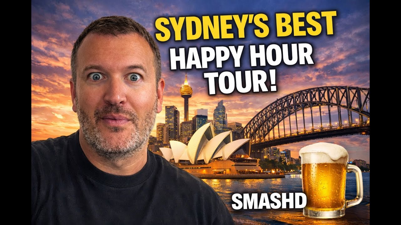 Sydney’s Best Happy Hour Tour 🍻 | CBD Bars SMASHD