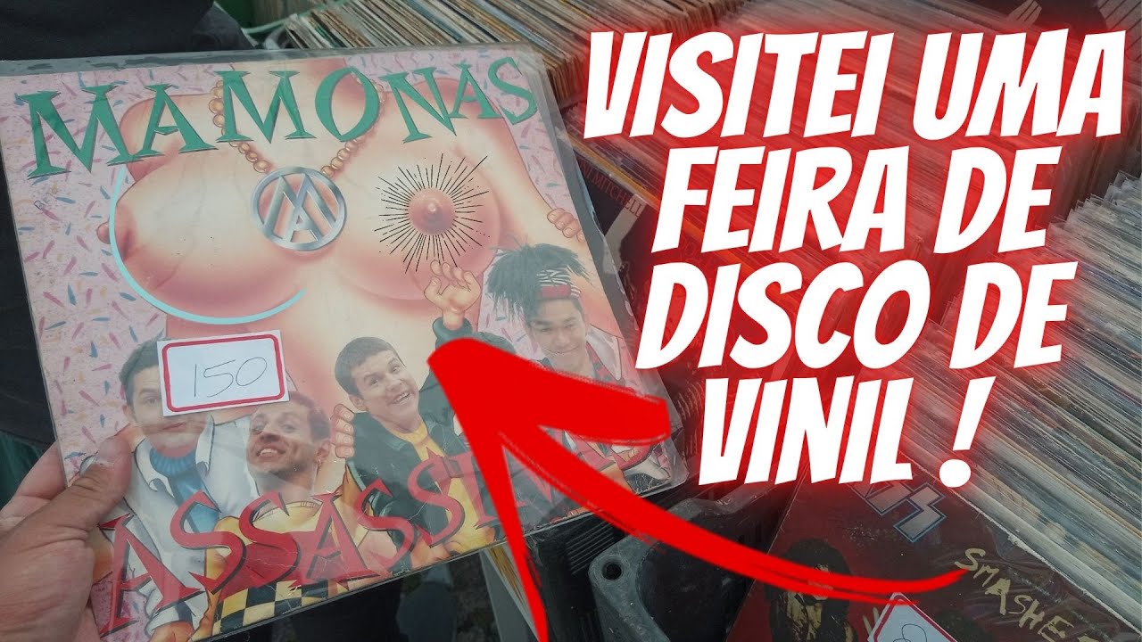 VISITEI uma Feira de DISCO de VINIL !