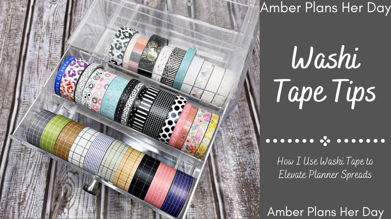 Washi Tape Tips | How I Use Washi Tape to Elevate Planner Spreads