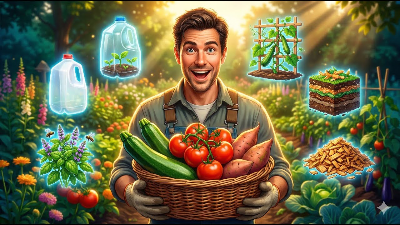 Stop Gardening the Hard Way! 5 Simple Steps to a Massive Harvest 🥕 #gardeningtips #hacks