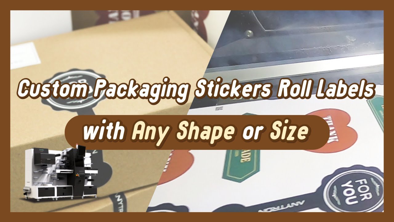 Custom Packaging Stickers Roll Labels with Any Shape or Size