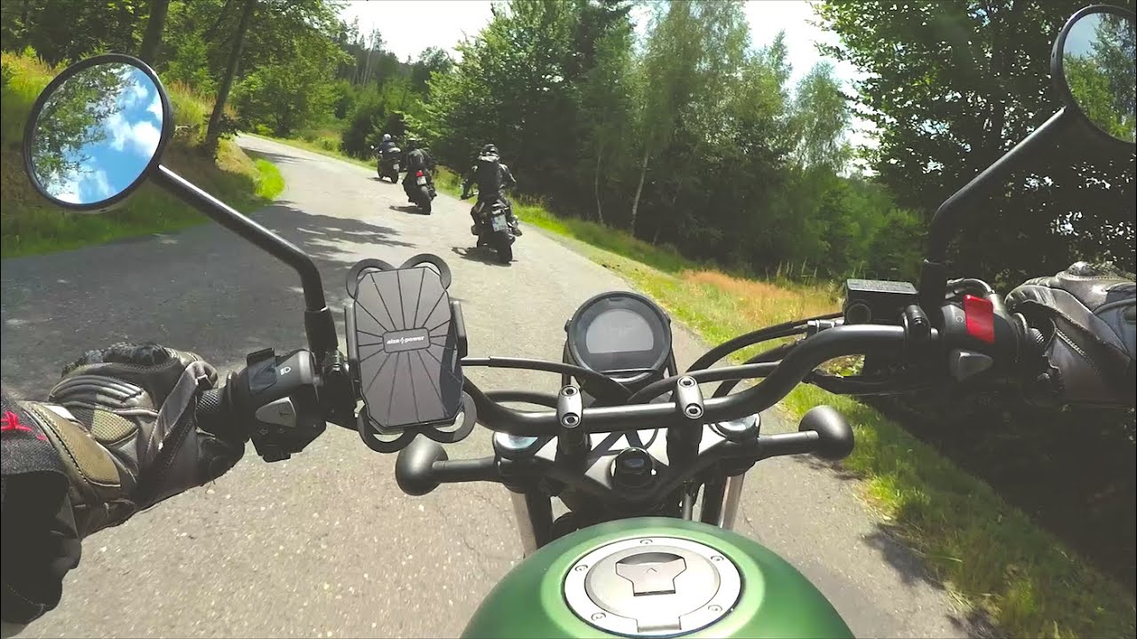 Krušné hory & České Švýcarsko Motorcycle Ride | Pure Engine Sound | 7