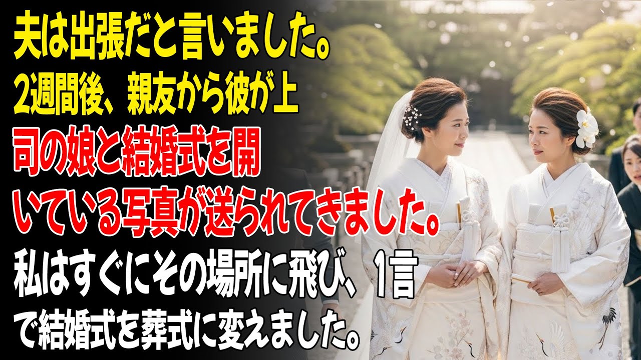 夫は1ヶ月間出張だと言いました。2週間後、親友から彼が盛大な結婚式を開いている写真が送られてきました。😡...ㅣ黄昏恋ㅣ老後の物語ㅣ再婚