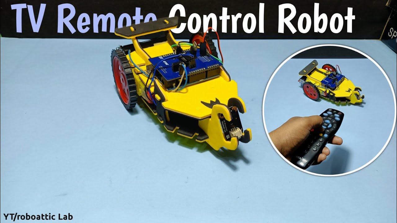 How to make a TV Remote Control Robot Car || 