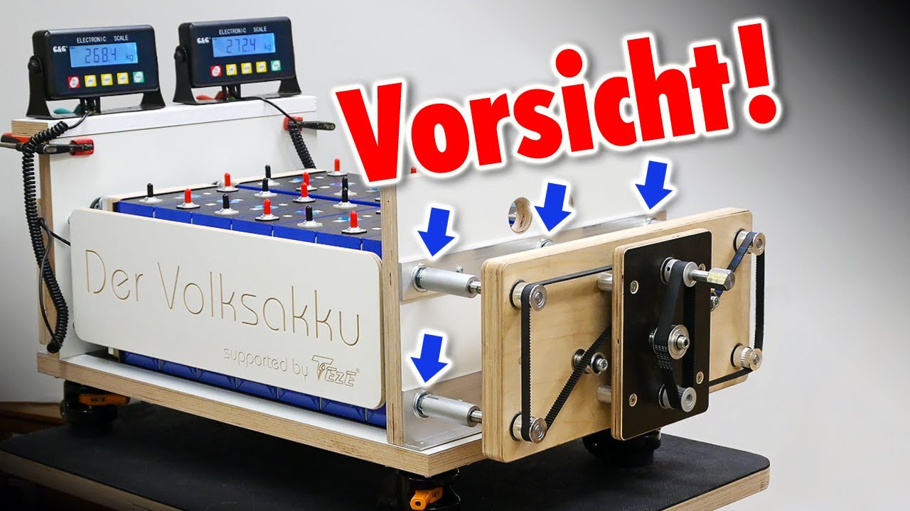 Ich werde nie wieder Akkuzellen so stark verspannen! 😱 Neue Erkenntnisse! | Der Volksakku Teil 1