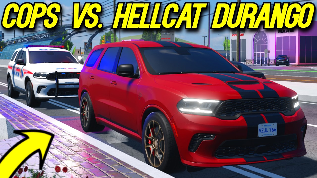 Running From The Cops With A Hellcat Durango In Young Street, Ontario!