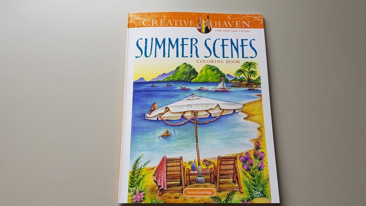 Creative Haven Summer Scenes flipthrough