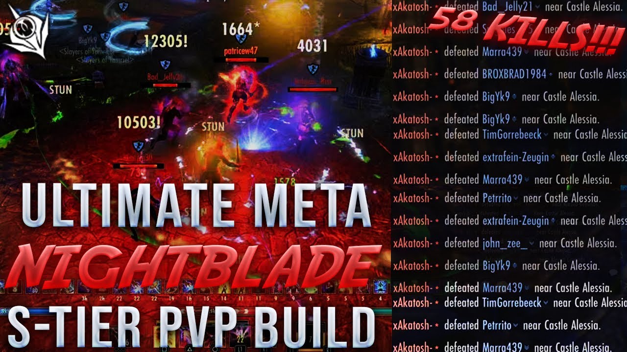 ULTIMATE S-TIER NIGHTBLADE PvP BUILD! 💀 58 KILLS GAMEPLAY!!! 💀 ESO NB Build DragooX