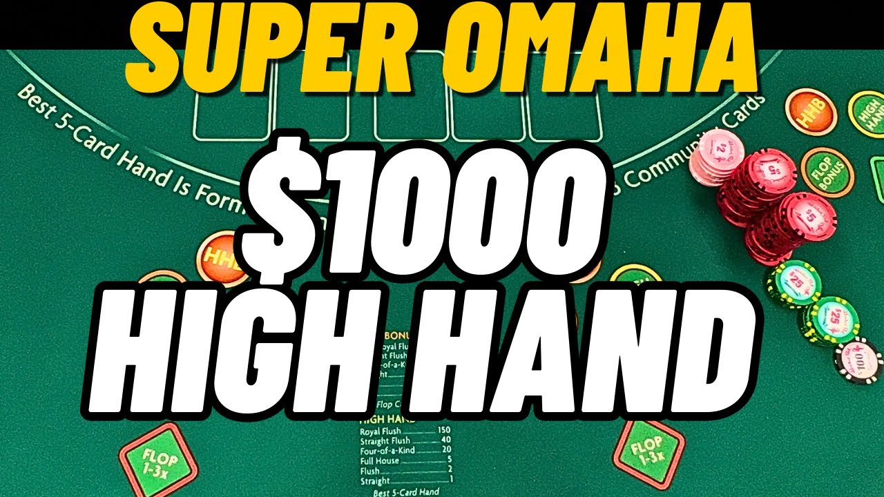 We Were on Fire and COULDN'T LOSE: Did We Get the $1000 High Hand Bonus? Super Omaha Poker