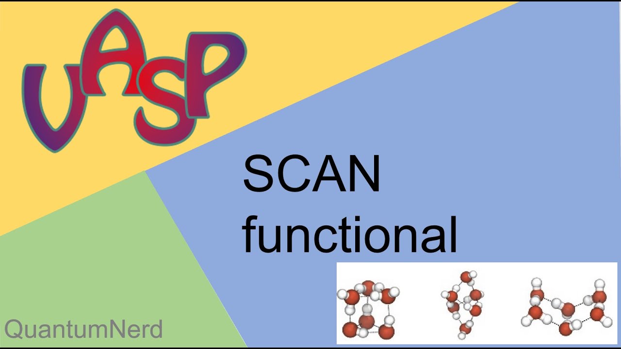 Учебное пособие по Vasp: 13. Функционал SCAN на гексамерах H2O