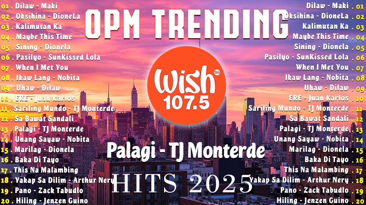 2025 Best Of Live On Wish 107.5 Bus🎧Top Trending Tagalog Songs Playlist 2025 || PALAGI