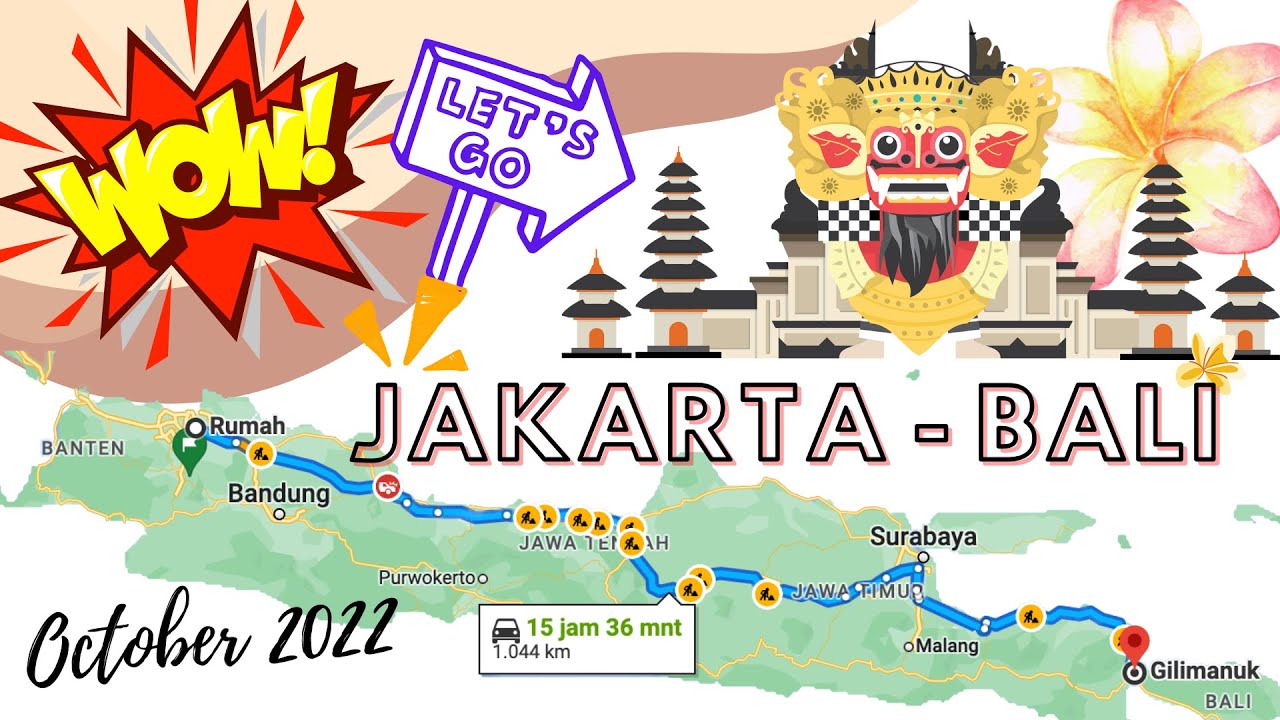 JAKARTA BALI NAIK MOBIL ❗️ ROAD TRIP JKT-BALI GOKIL GIGI mobil tancap terus