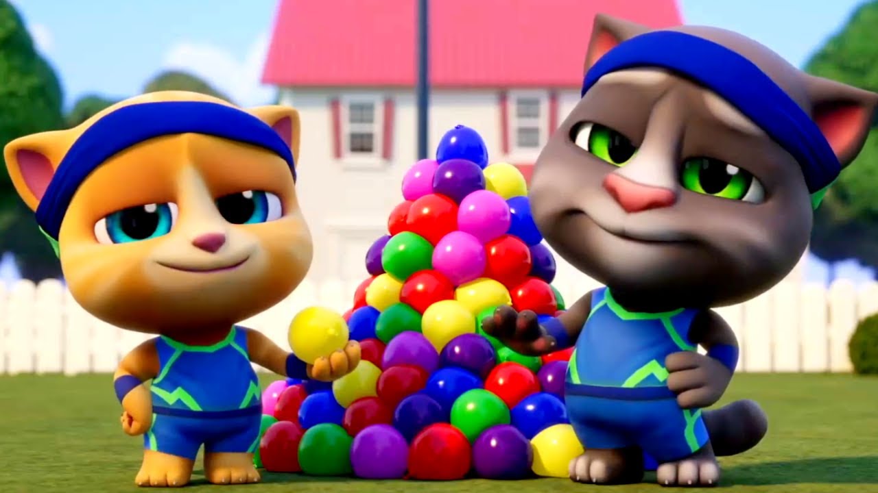 Talking Tom ⭐ Batalha de balão de água ⭐ Talking Tom shorts ⭐  Super Toons TV