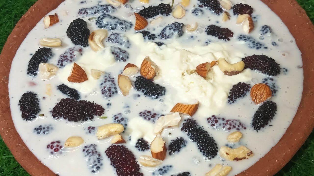 Shahtoot Malai Recipe/Hyderabadi Famous Shahtoot Malai Dessert/Mulberry Cream Dessert