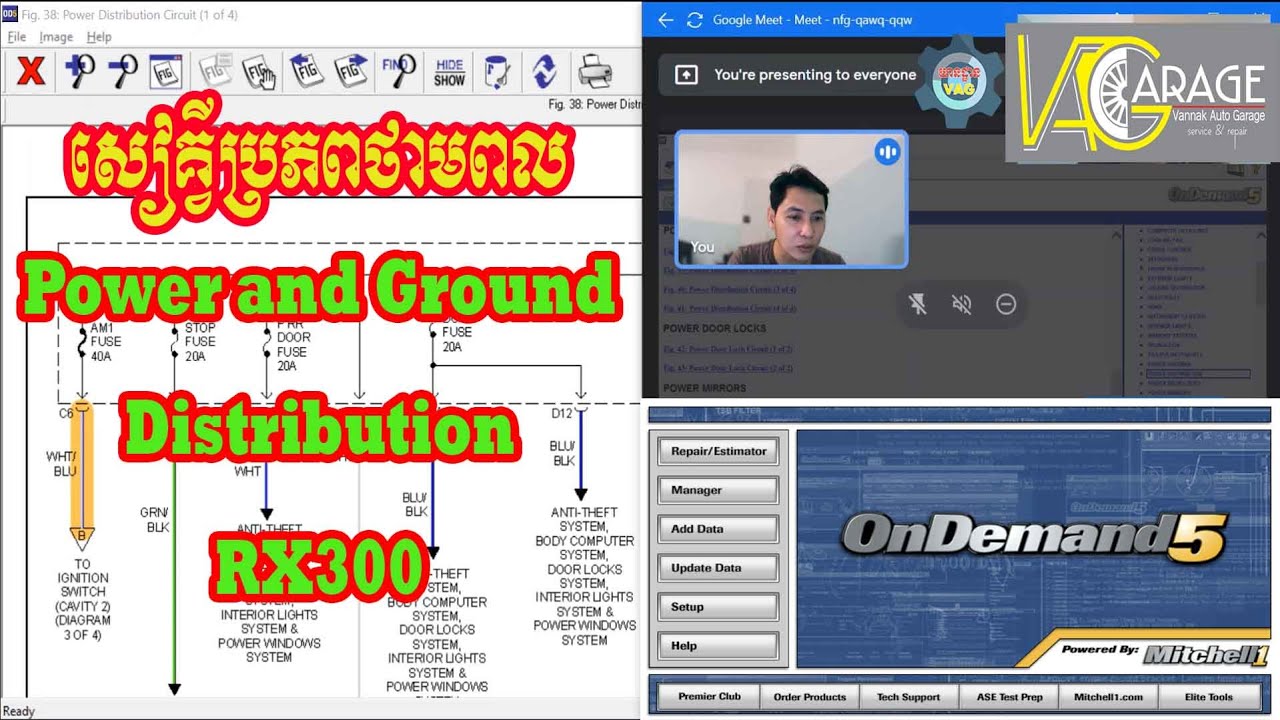 ប្រភពភ្លើង និង ម៉ាស់ របស់RX300 (Power and Ground Distribution)