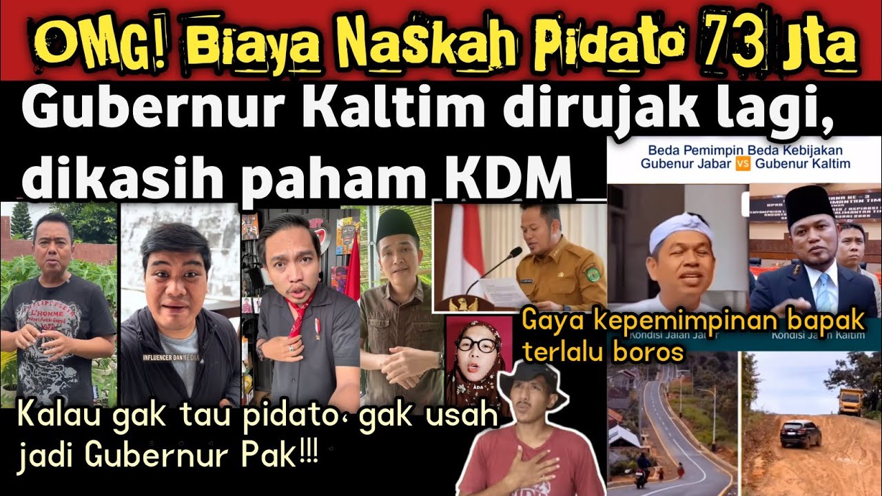 Heboh lagi! Gub.Kaltim anggarkan naskah pidato 73 Jta, dikasih paham KDM