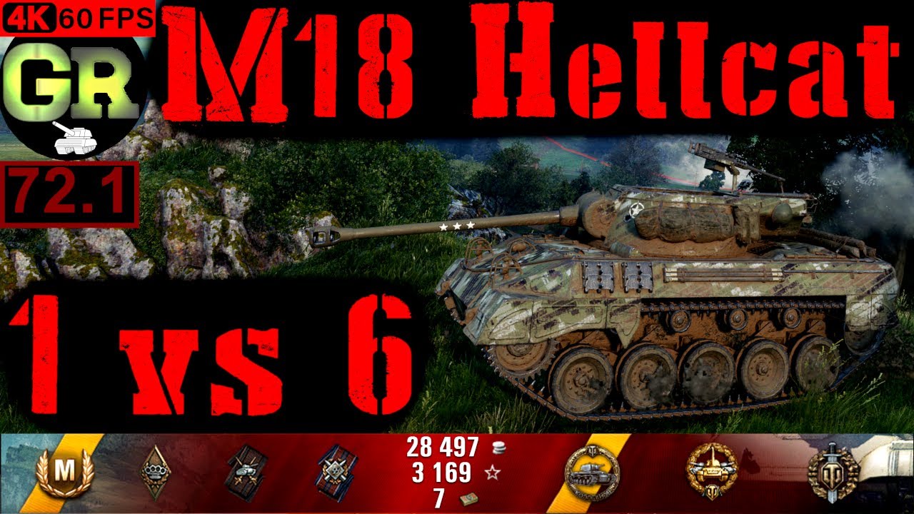 72_World of Tanks M18 Hellcat WoT Replay - 7 Kills 2.9K DMG(Patch 1.5.0)