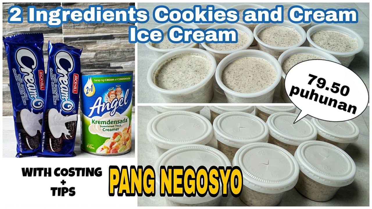 Cookies and Cream Ice Cream Gawin mo itong Negosyo Siguradong Papatok | Negosyo with Costing+Tips