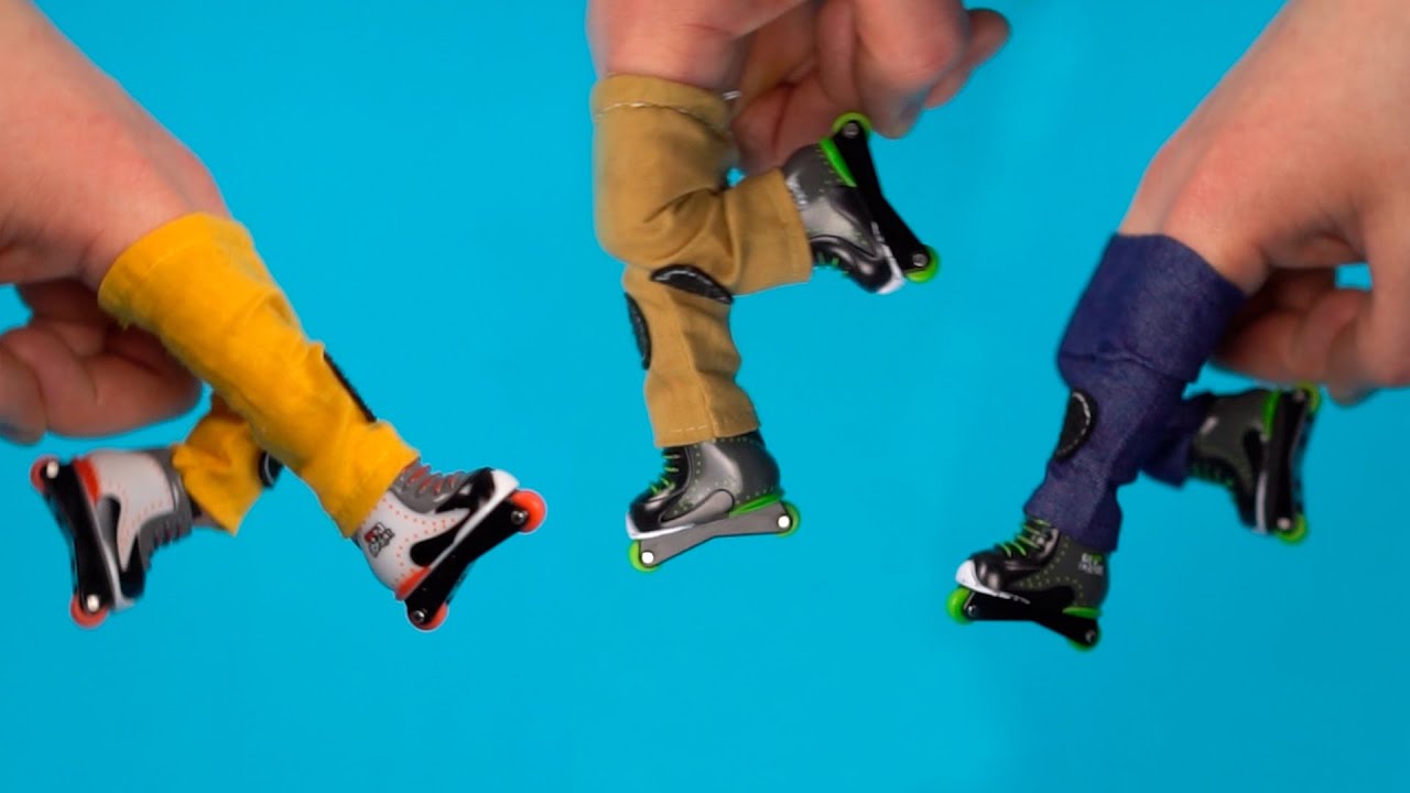 Прыжок на пальчиковых коньках со сменой одежды | #Shorts​ | Grips & Tricks