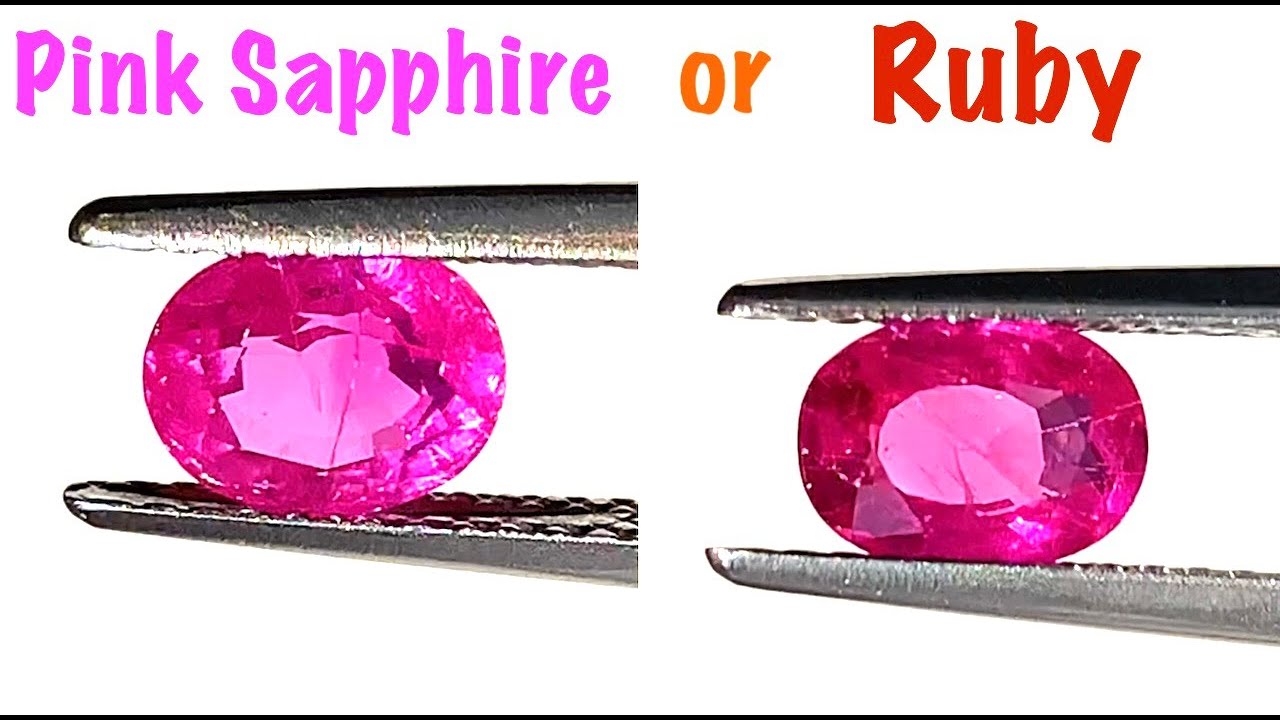 What is the difference between Pink Sapphire and a Pink Ruby? (Ruby vs Pink Sapphire)