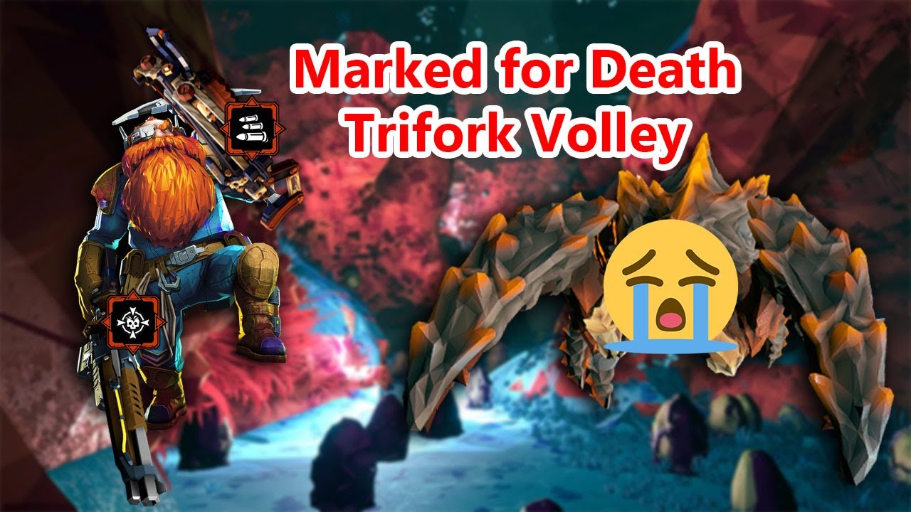 Deep Rock Galactic -  Dreadnought Vs M1000 Marked for Death + Boltshark Trifork Volley