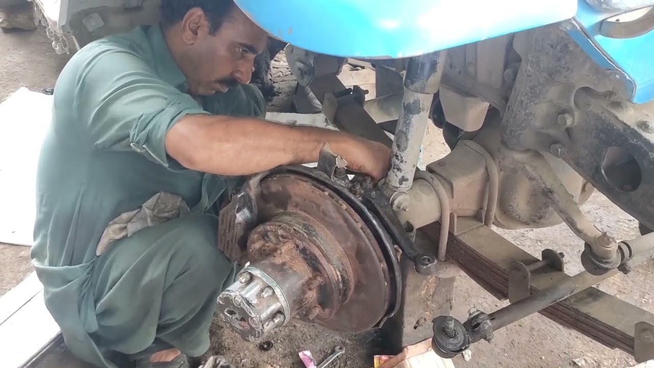 Toyota fj40 Leather Brake Convert to Disc Brake||How to Replace Leather Brake to Disc Brake