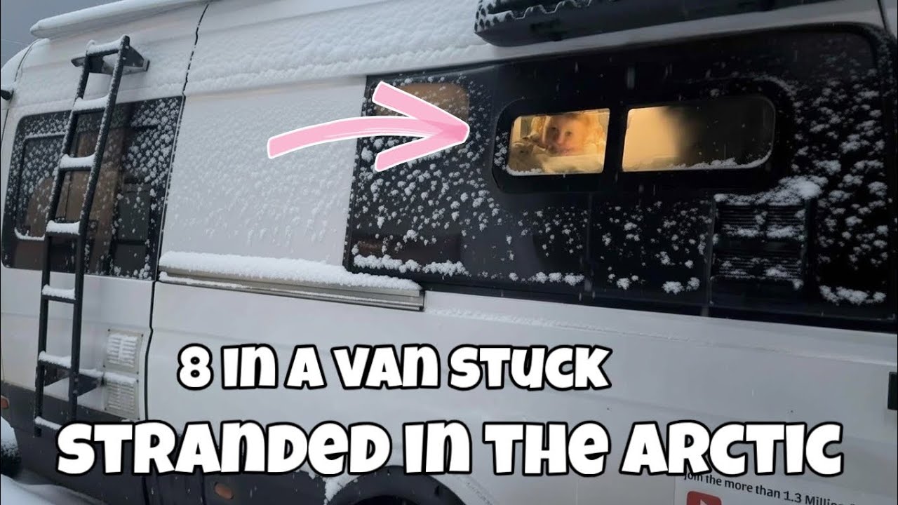 8 in a Van Stuck & Stranded in Arctic Norway..