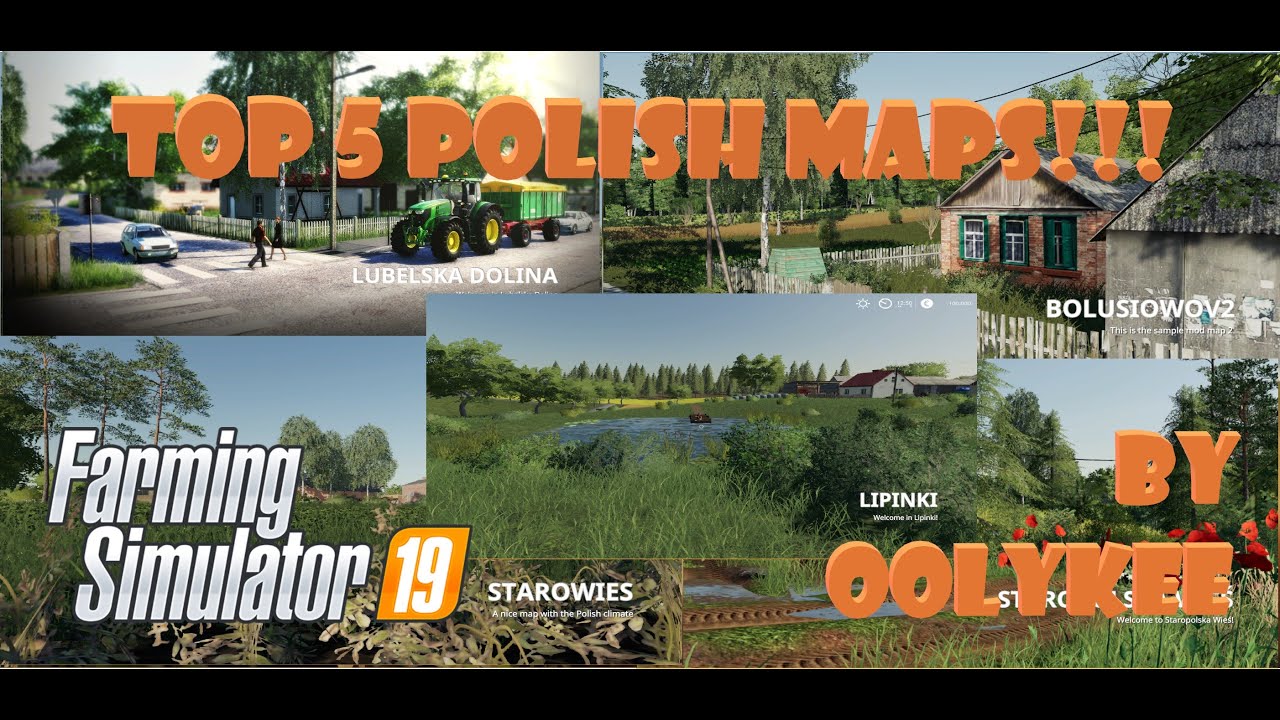 Farming Simulator 19 - TOP 5 POLISH MAPS!!!