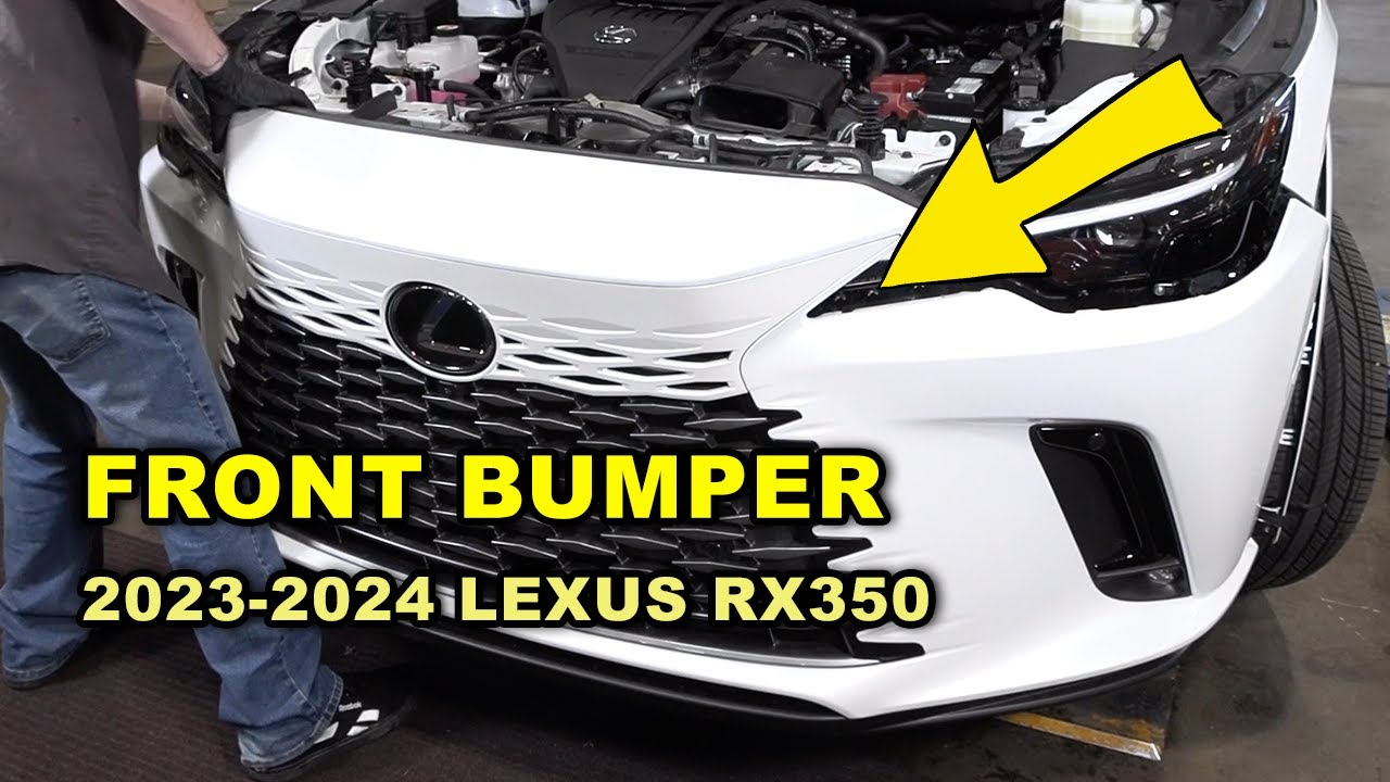 Снятие и замена переднего бампера Lexus RX 350 2023&ndash;2024 годов выпуска (полное руководство)