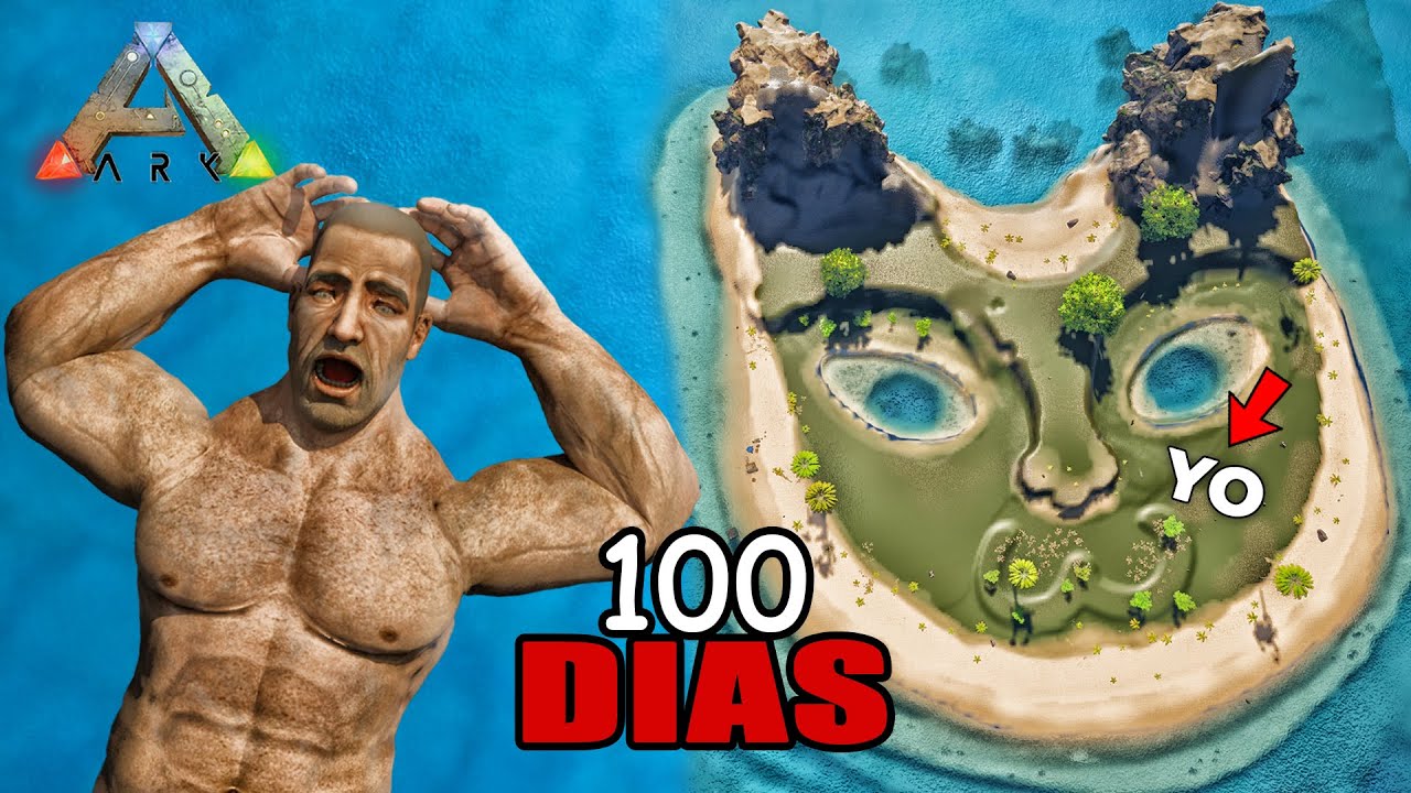 ¡SOBREVIVÍ 100 DIAS en una ISLA en ARK y NO HAY SALIDA!