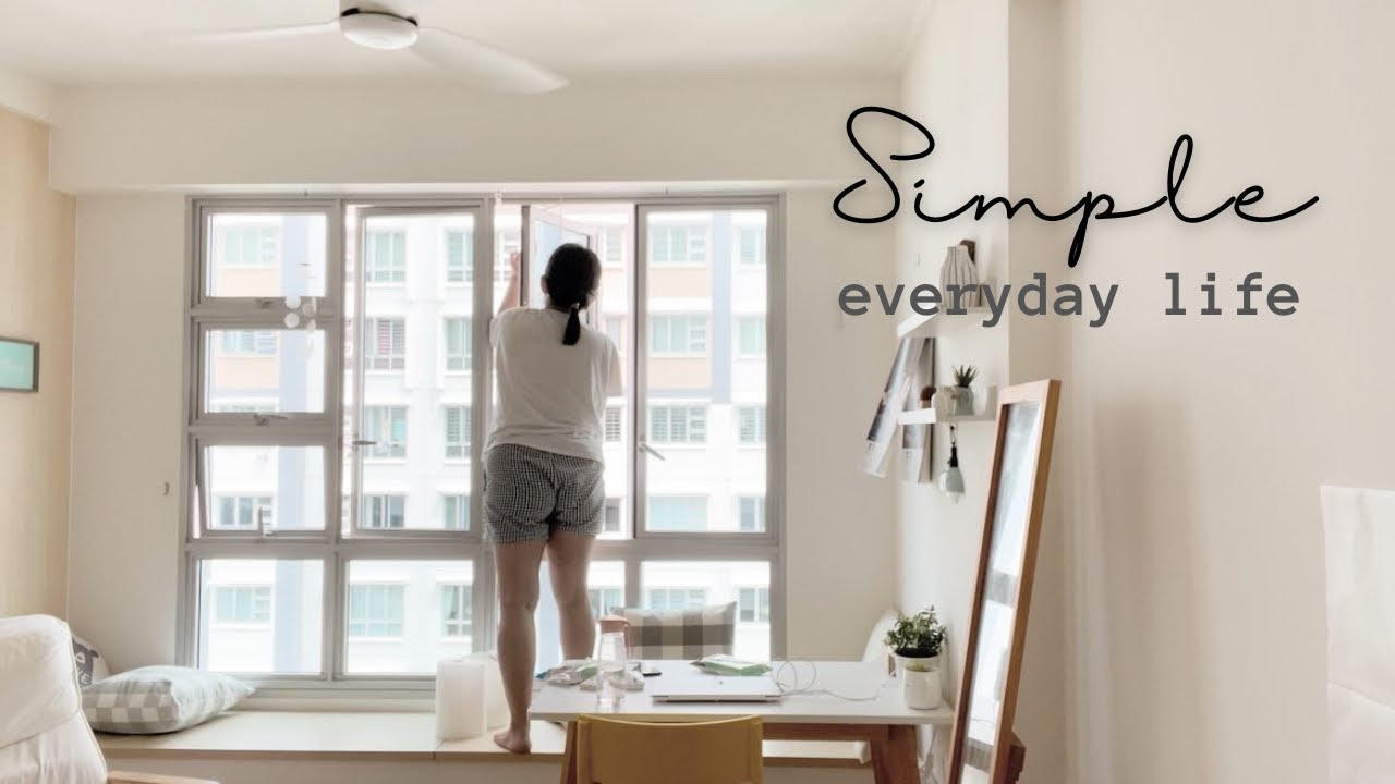 Simple everyday life: Daily vlog - Pomme cafe, New UV screen, Mushrooms eggs, Cold noodles, New Bag
