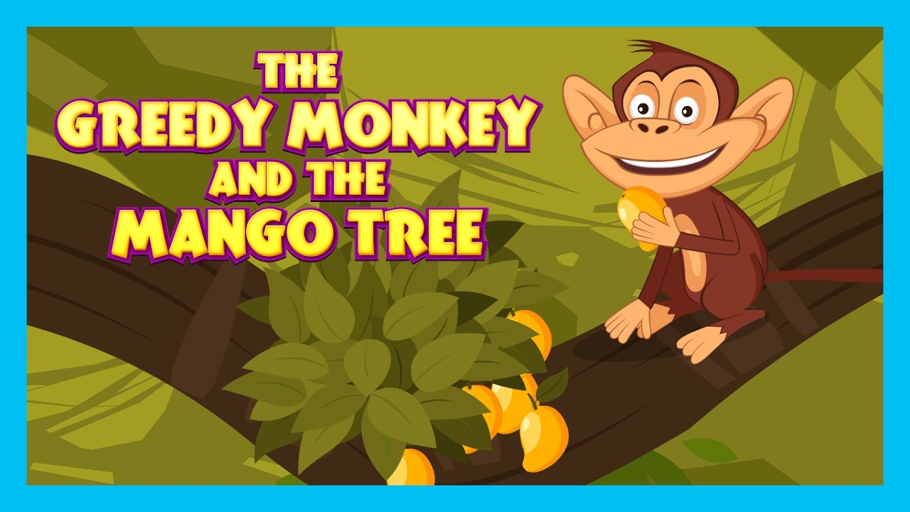 🐵 The Greedy Monkey and the Mango Tree 🥭 | Moral Story for Kids | Kids Moral Story